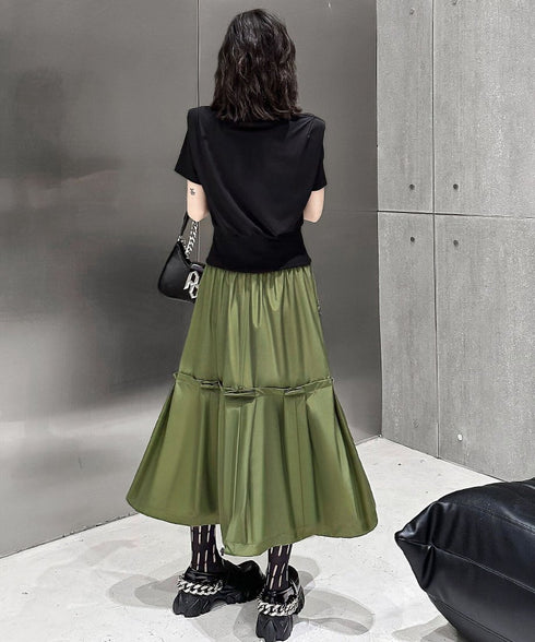 Flap Pocket Mermaid Skirt