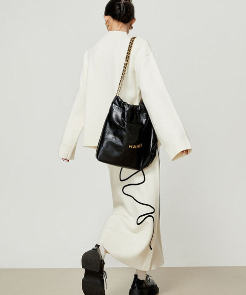 Line Drawing Sweater & Skirt Co-ord