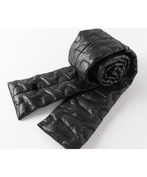 Quilted Sculpted Puffer Scarf