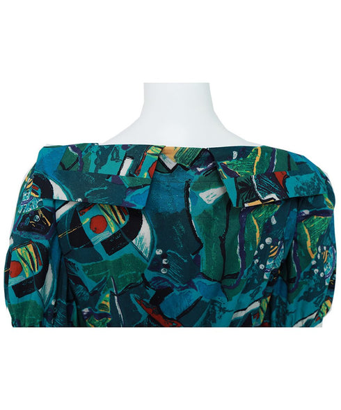 Retro Cassette Print Dress