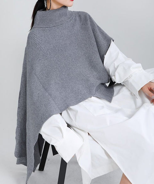 Turtle Neck Poncho