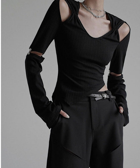 Cut-out Asymmetry Top