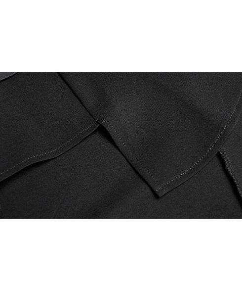 Half Sleeve Asymmetric Top