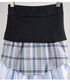 Plaid Splicing Skirt