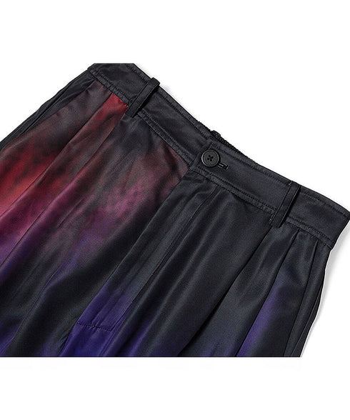 Gradient Print Wide Pants