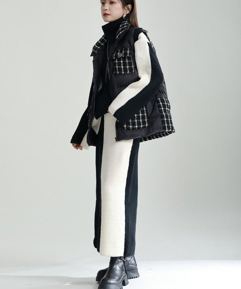 Bicolor Sweater & Skirt Co-ord