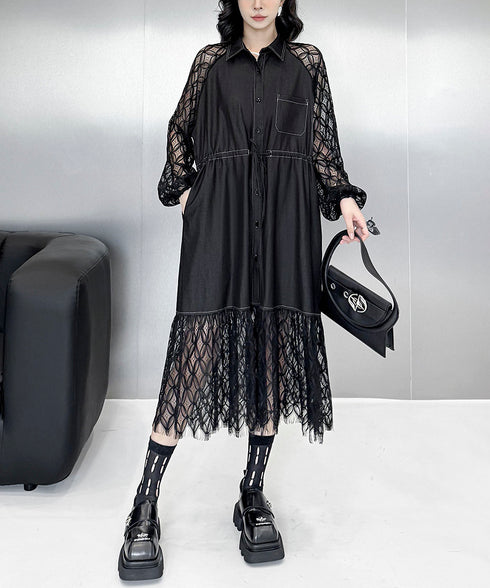 See-through Sleeve Dress