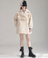 Ruffled Quilted Belted Coat