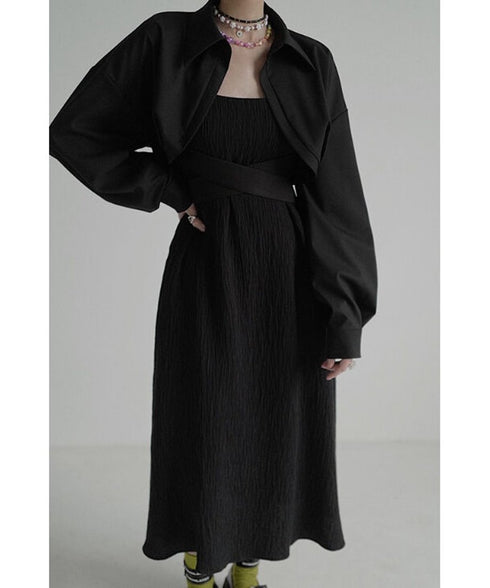 Round Tail Cropped Blouse