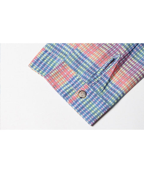 Plaid Obi Belted Check Shirt