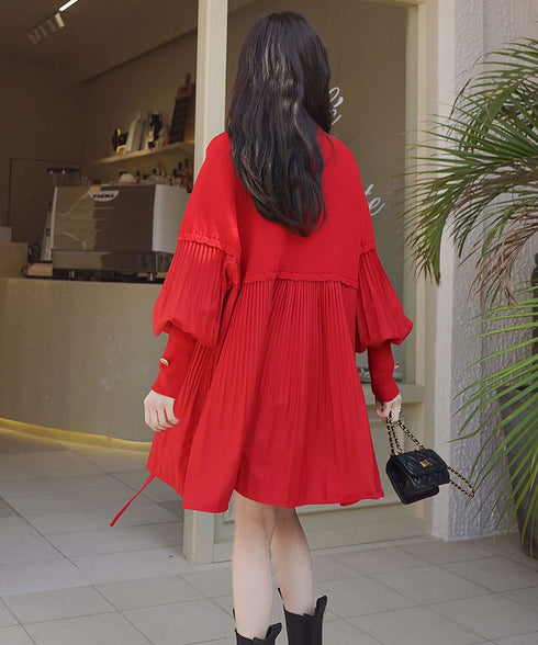 Lantern Sleeve Dress