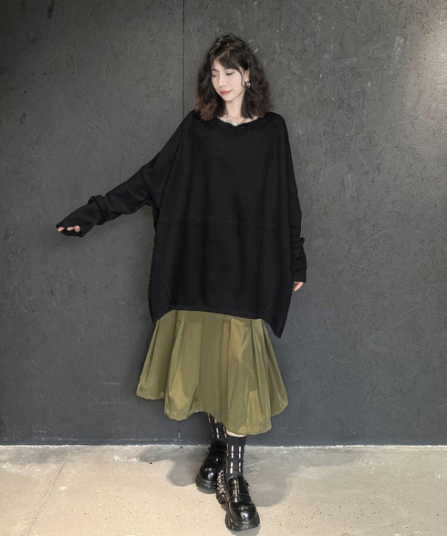 Oversized Drop Shoulder Long Sleeve Tee