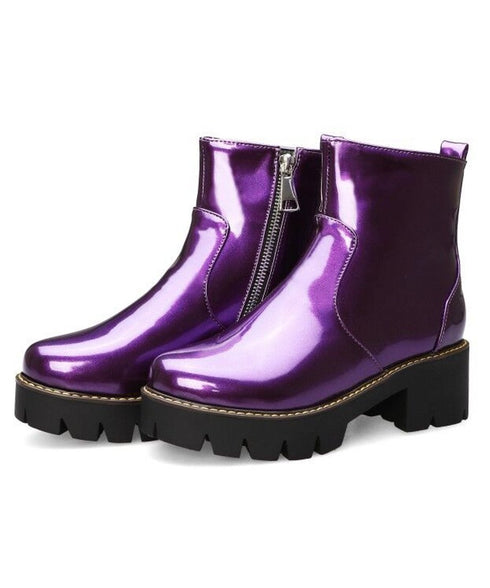 Shiny Platform Boots