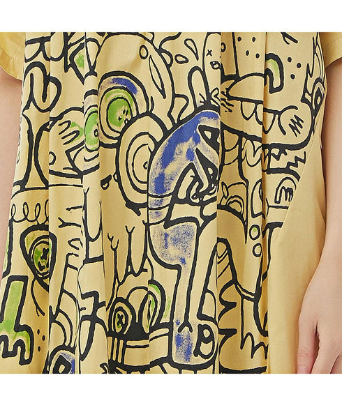 Graphic Art Printed Dress