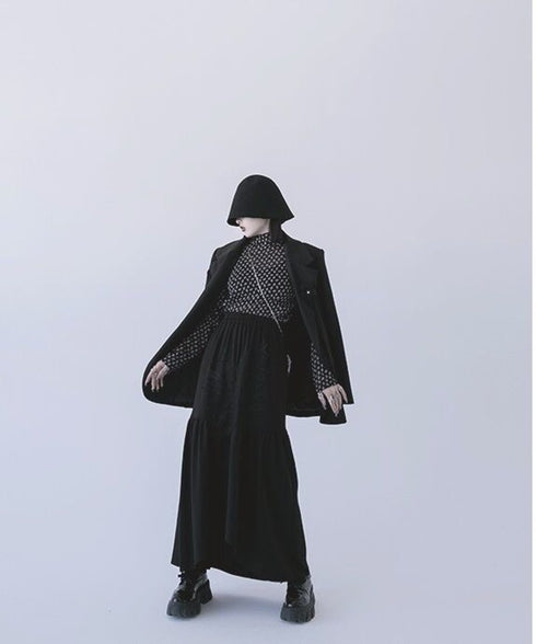 Star Mesh Turtleneck Top