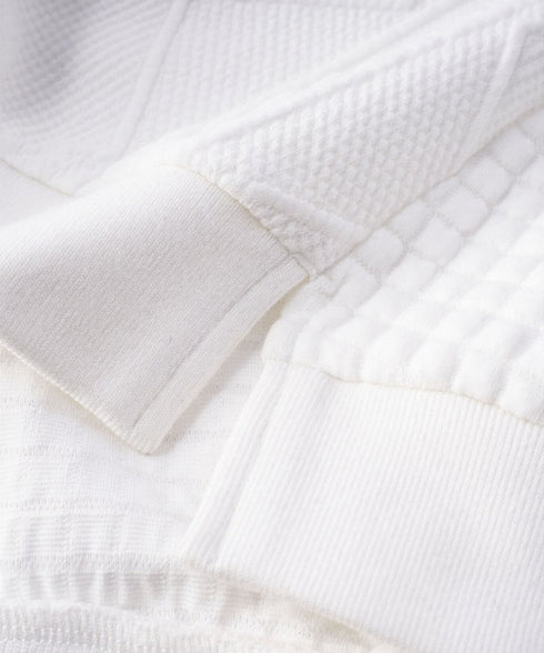 Textured Panel Mix Knit