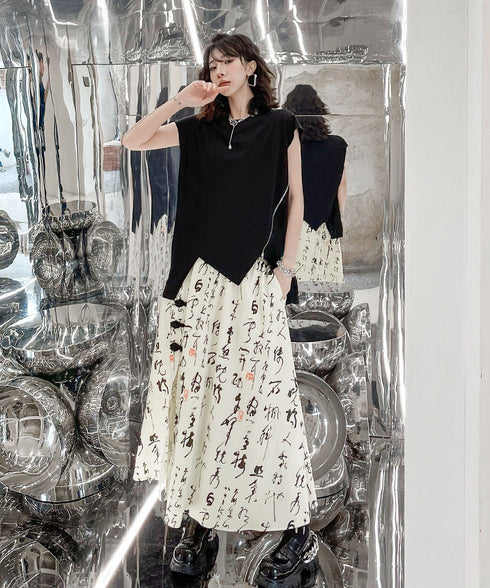 Drop Shoulder Zipper Top