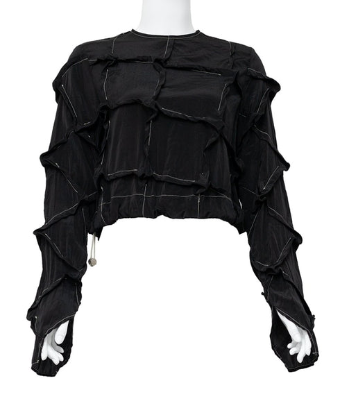 Round-neck Mulberry Top