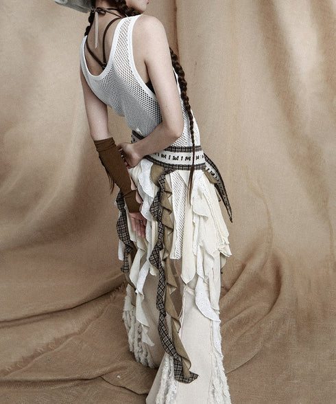 Untrimmed Bootcut Pants