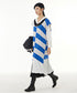 Wavy Stripe Oversized Knit Vest