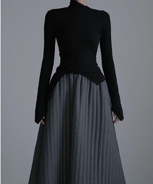 Diagonally Neck Asymmetry Top