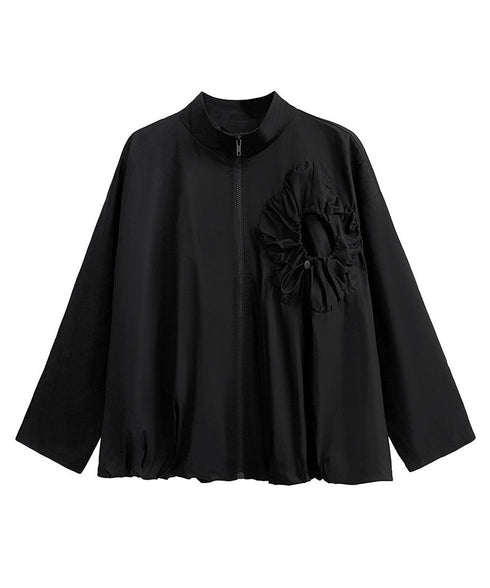 Drawstring Flower Jacket