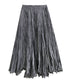 Wrinkle Flare Long Skirt