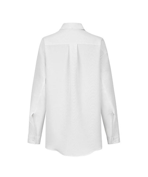 Scarf Collar White Blouse