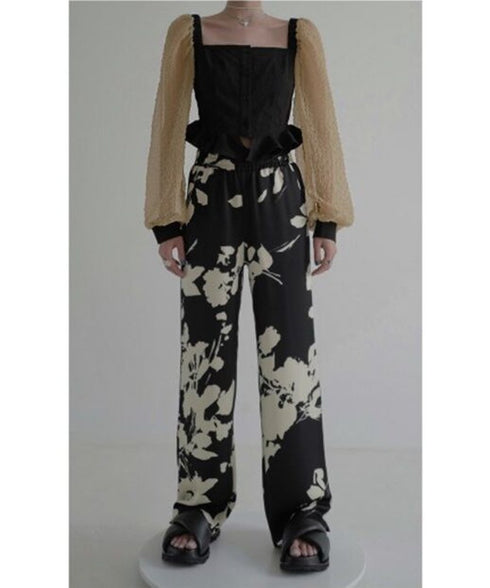 Square-neck Patchwork Top