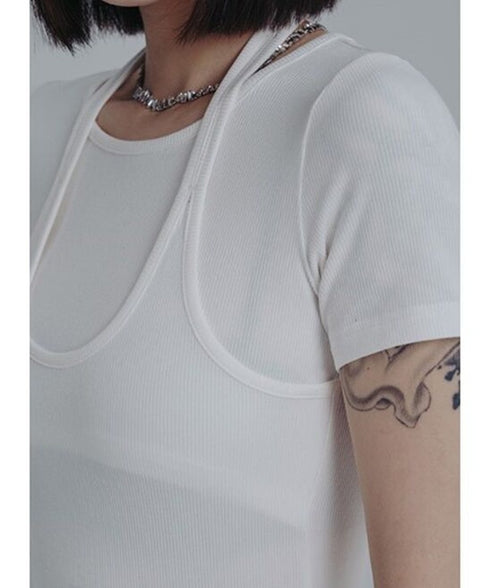 Strap Neck Fitted Top