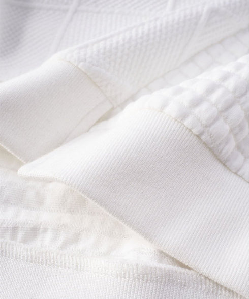 Textured Panel Mix Knit