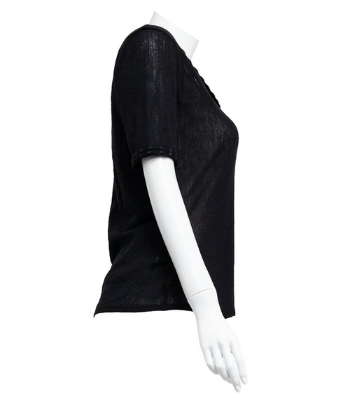 U-neck See-through Top