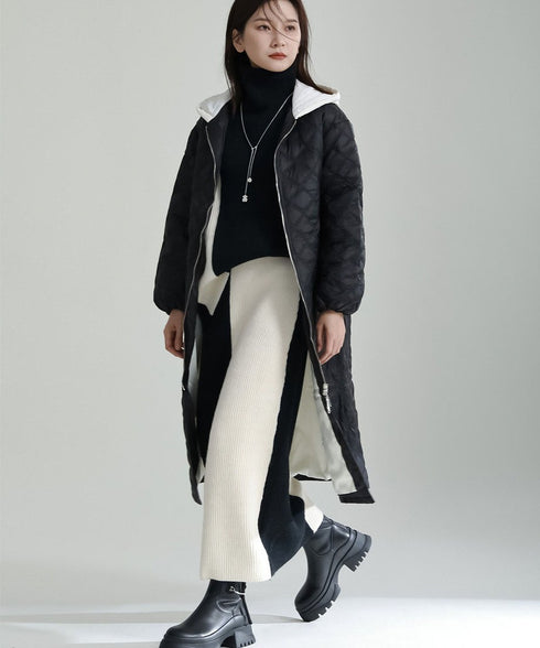 Bicolor Sweater & Skirt Co-ord