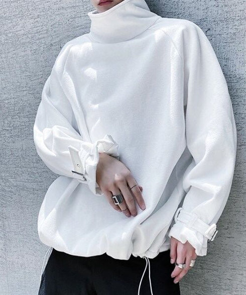 Half Zip High Neck Pullover