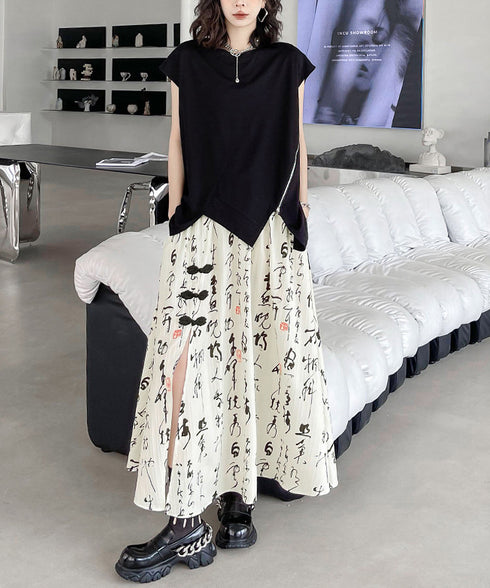 Drop Shoulder Zipper Top