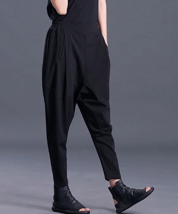 pleated pocket harem pants