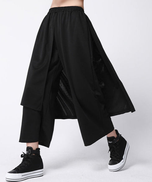 Cropped Layered Pants