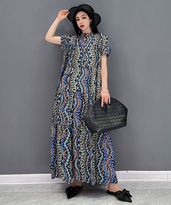 Swan Neck Botanical Dress