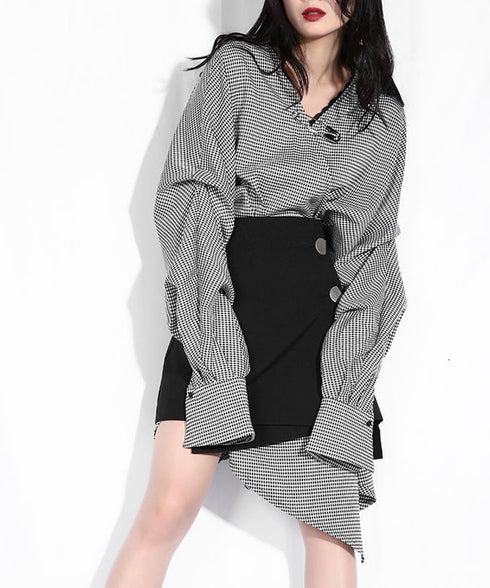 Gingham Check Dress & Wrap Skirt