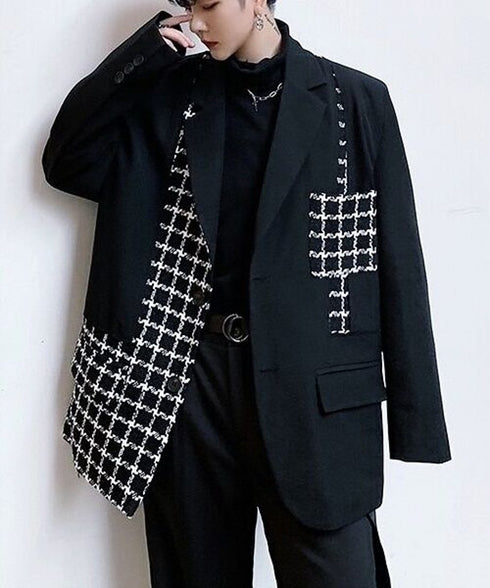 Monochrome Check Jacket