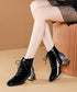 Bijou Heel Lace Up Boots