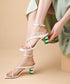 Geometric Heel Strap Sandals