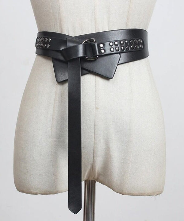 Studded Wrap Wide Belt