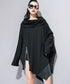 Drape Zip Oversized Pullover