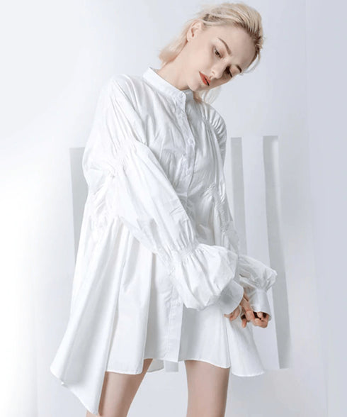 Volume Flare Sleeve Blouse