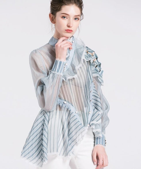 Ruffle Off-shoulder Blouse