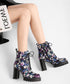 Gradient Flower Platform Boots
