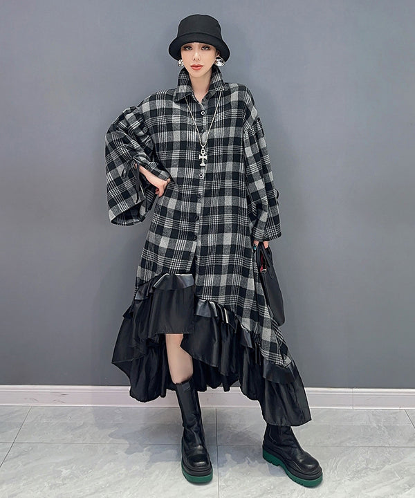 Tartan Check Fishtail Dress