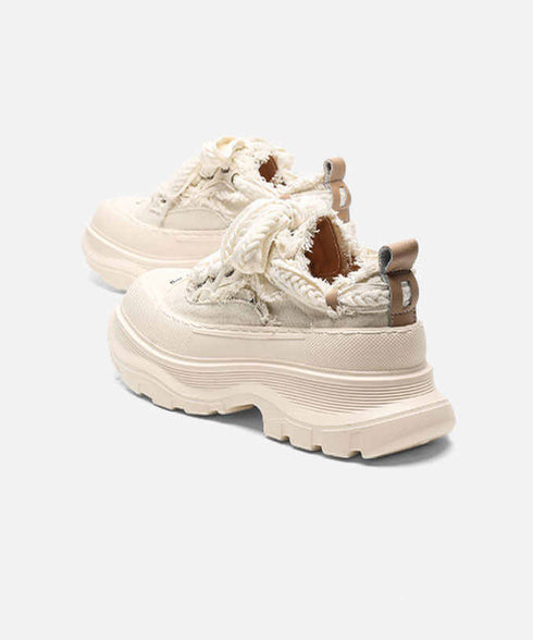 Canvas Platform Shoes
