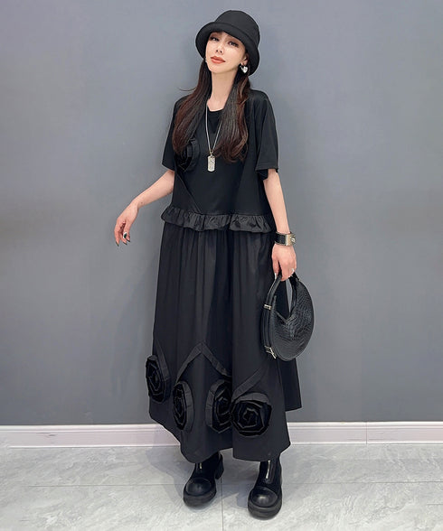 Three-dimensional Flower Dress